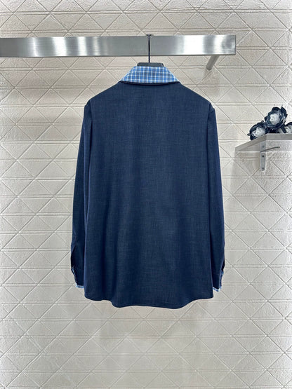 25fw Cowboy patchwork shirt and pants set