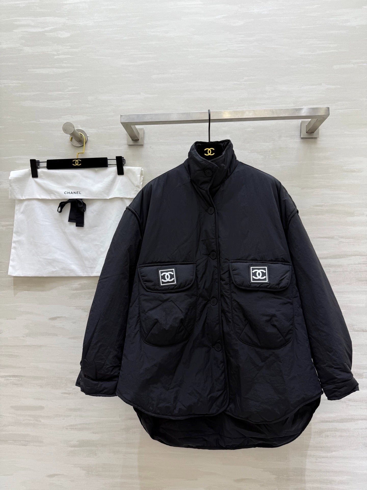 Stand collar jacket style down cotton jacket