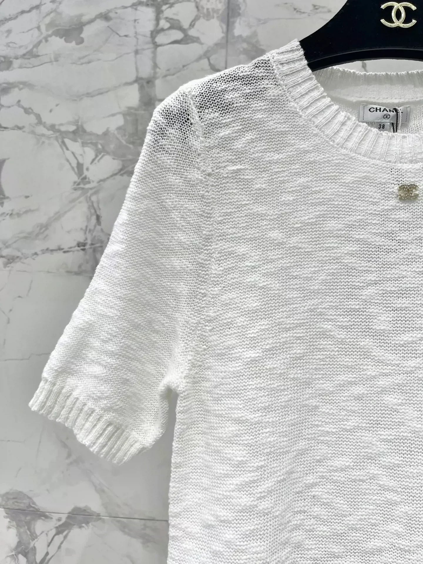 25 new product Embroidered knitted short sleeves