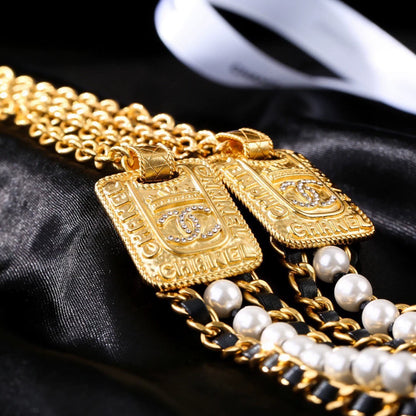 Double C Grandma Pearl Waist Chain