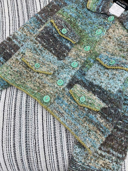 Diamond button lapel jacket