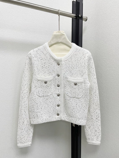 25fw Fragrant sequin short jacket