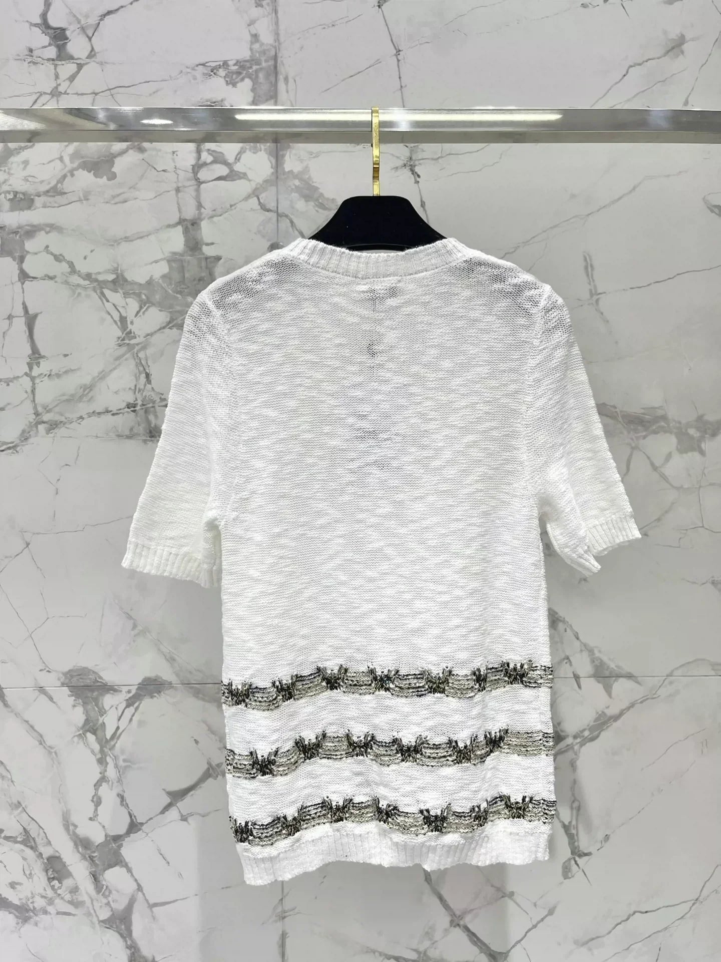 25 new product Embroidered knitted short sleeves