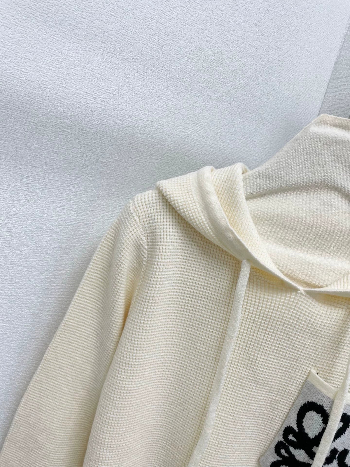 25fw Jacquard hooded knitted sweater