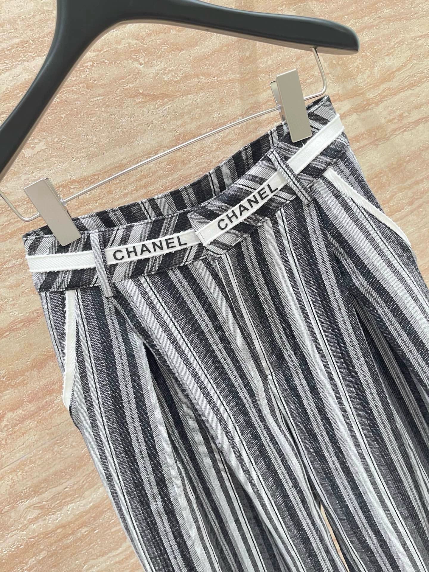 25fw Vertical stripe straight leg pants(vintage series)