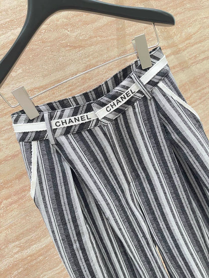 25fw Vertical stripe straight leg pants(vintage series)