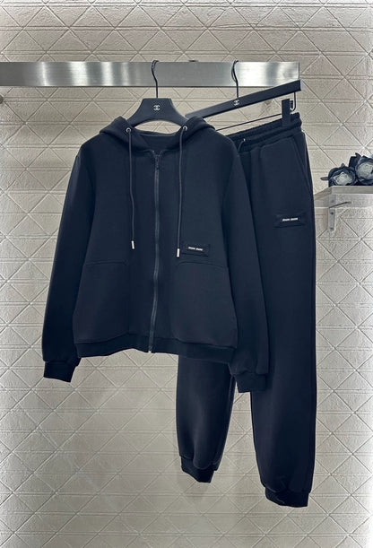 25fw Hooded jacket and pants set