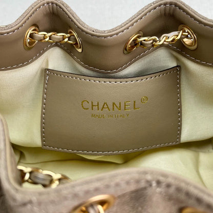 25C suede hippie bag (grey）