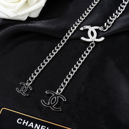 Double C Silver CC Waist Chain