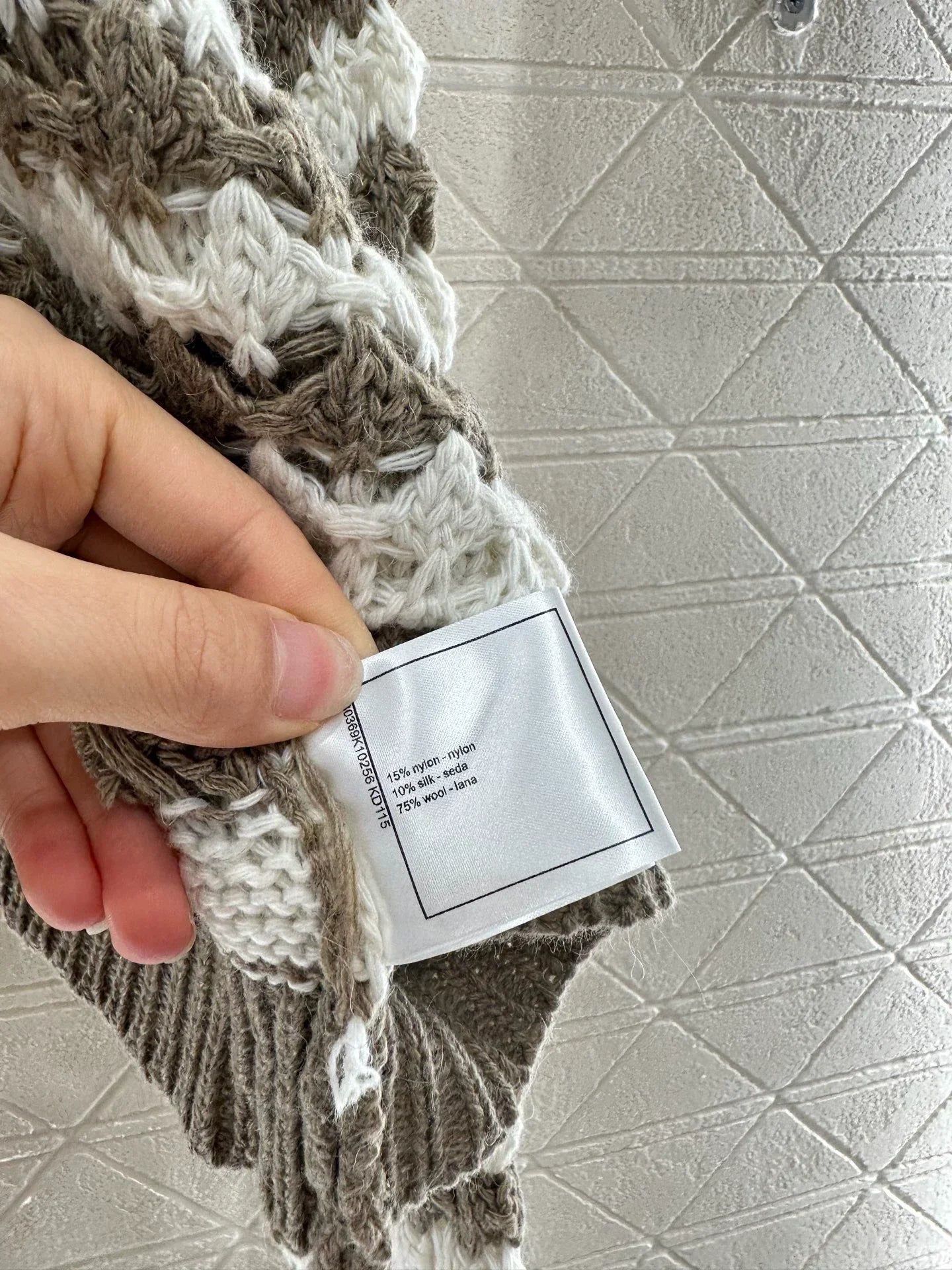 25 Striped Letter Knit Sweater