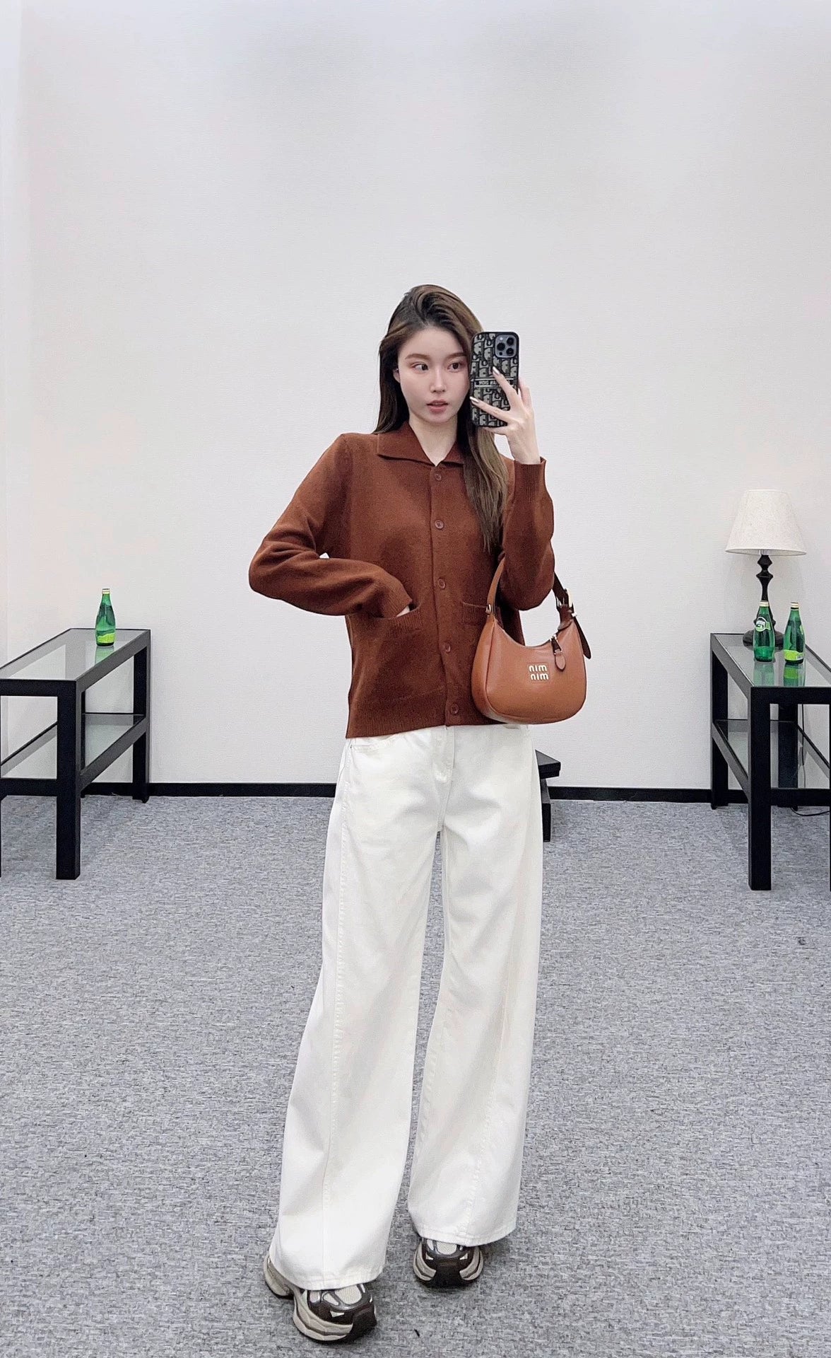 25fw Collar knit cardigan