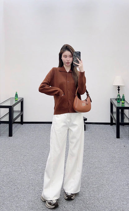 25fw Collar knit cardigan