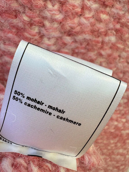 Pink knitted cardigan