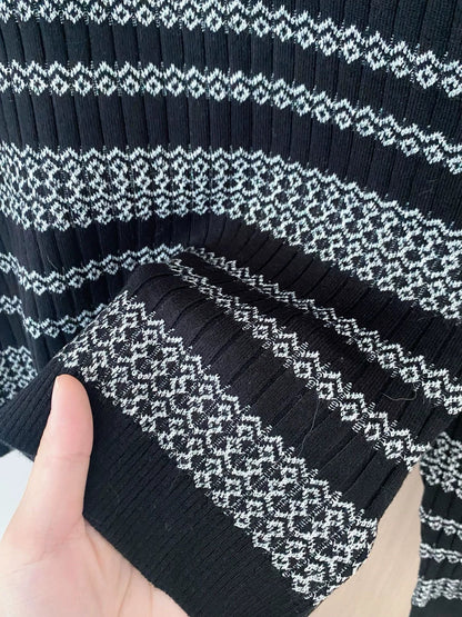 25fw Striped Knitted Long Sleeve