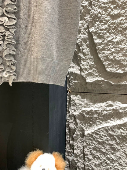 25 Summer new bow three-dimensional knitted vest