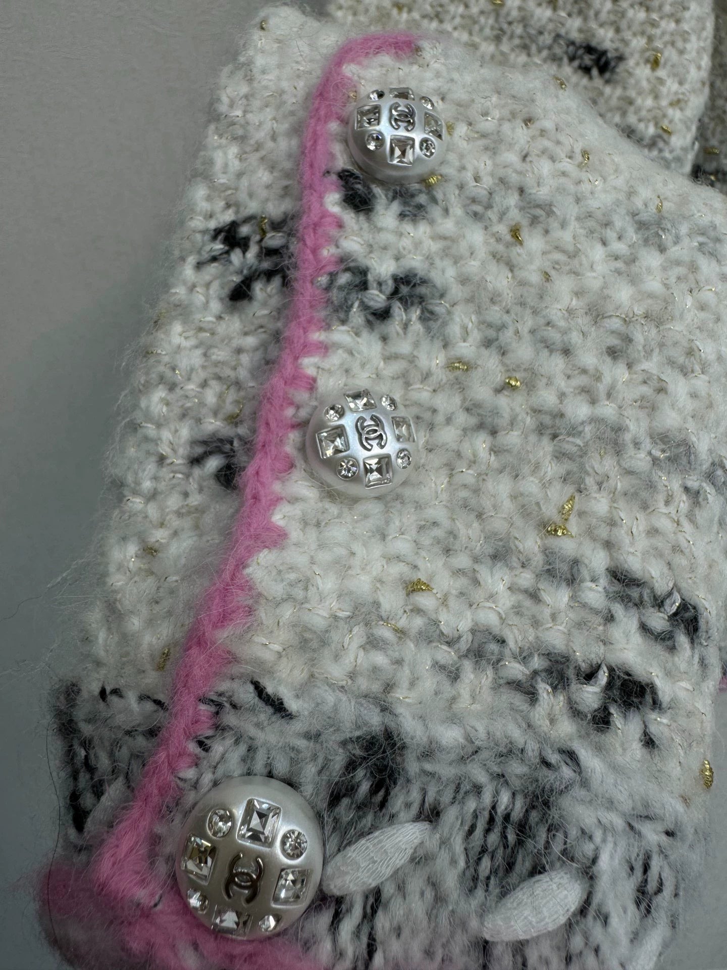 Coarse woolen knitted jacket