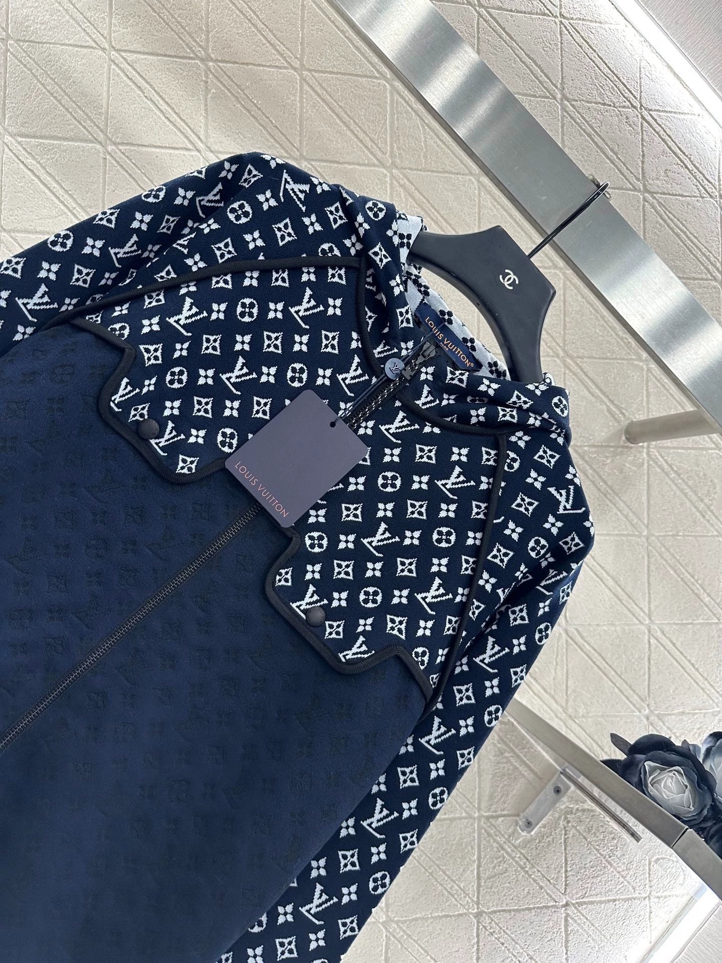 25fw Old flower hooded jacket