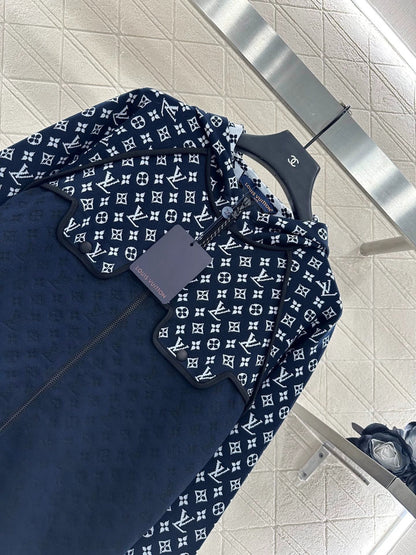 25fw Old flower hooded jacket