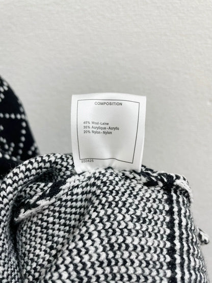 25fw Diamond texture double C jacquard cardigan