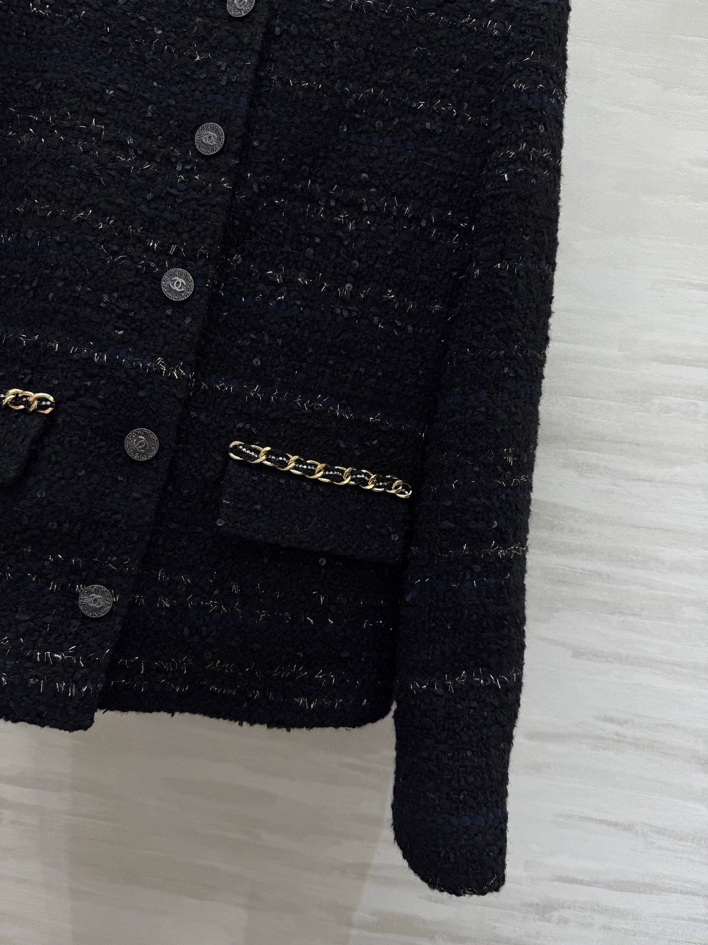 Knitted tweed jacket