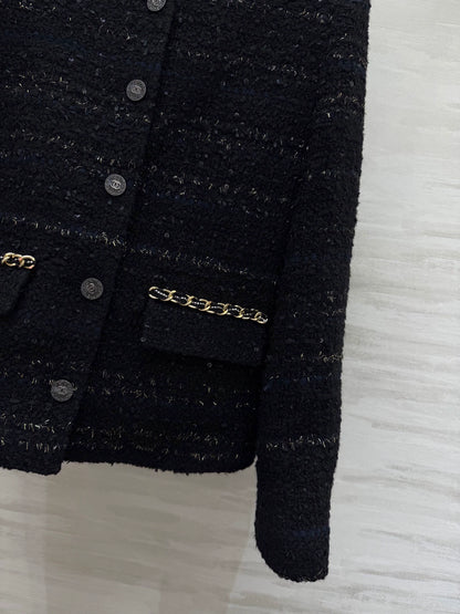 Knitted tweed jacket