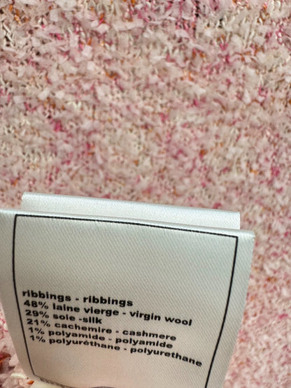 Pink coarse woolen coat