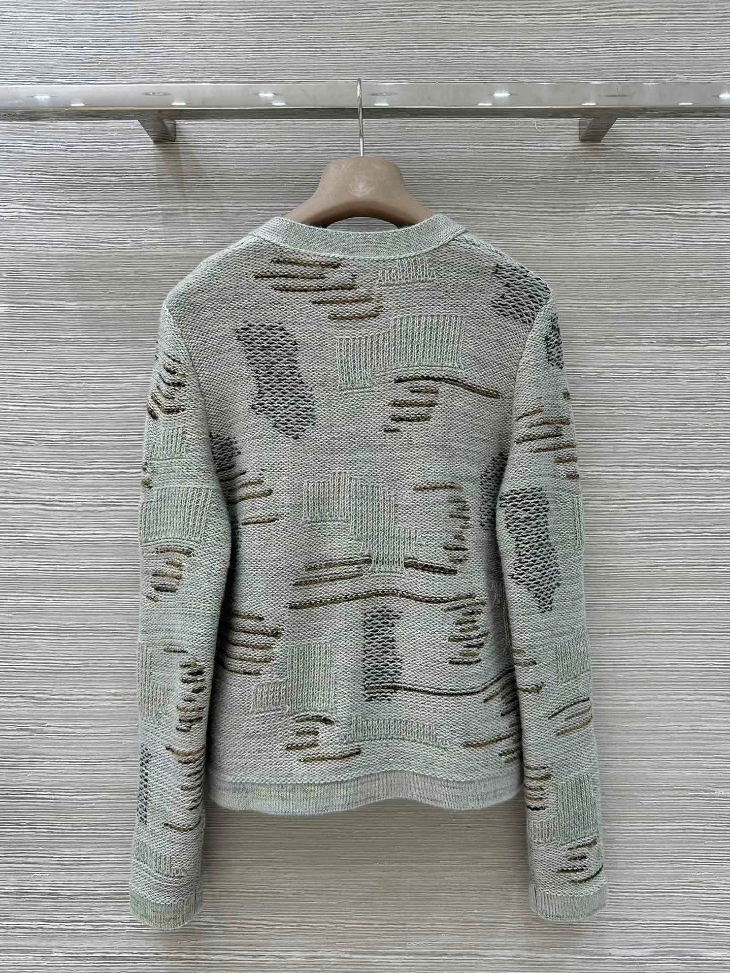 25fw Grey Knitted Cardigan