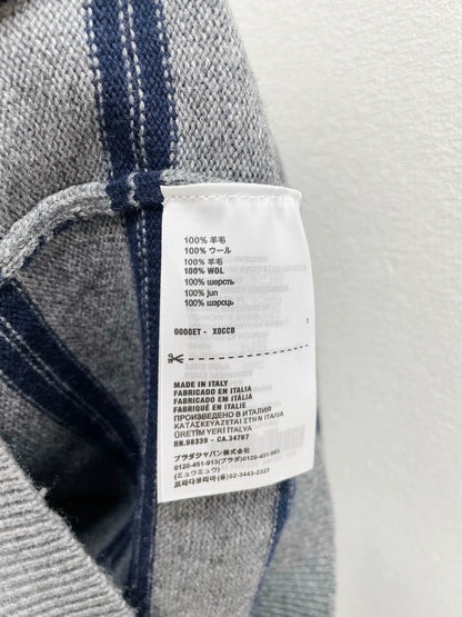 25fw Striped wool knitted sweater