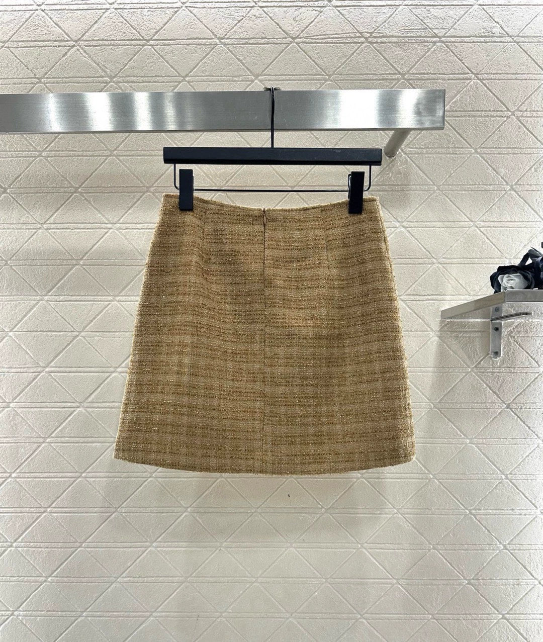 Woolen woolen coat short skirt set