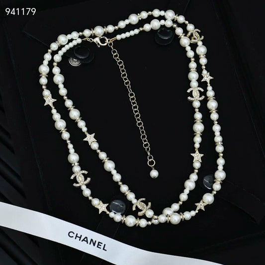 Star Pearl Sweater Chain