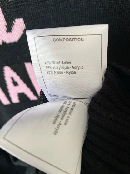 25fw Letter round neck sweater