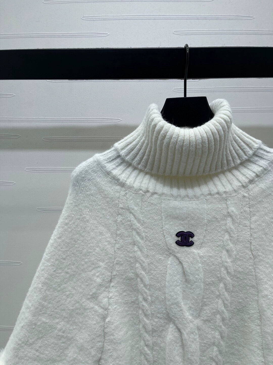 White high necked sweater