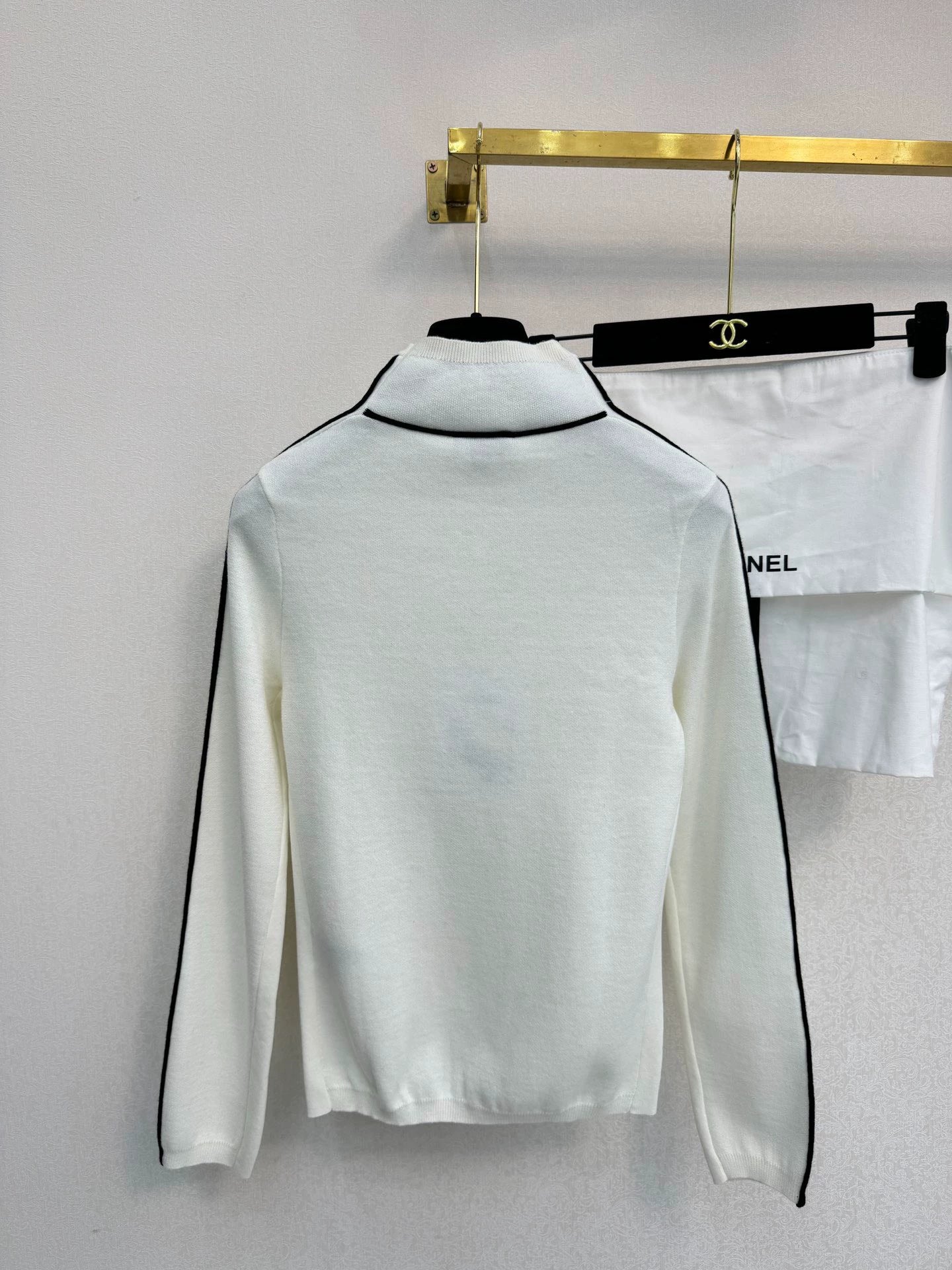 High necked woolen sweater