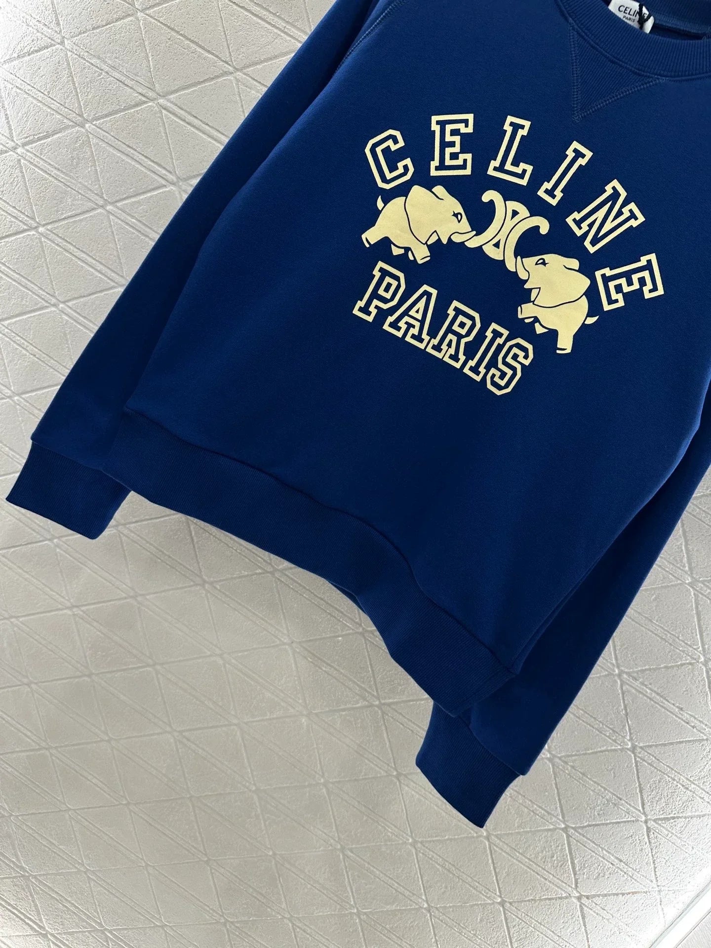 25fw Printed round neck hoodie
