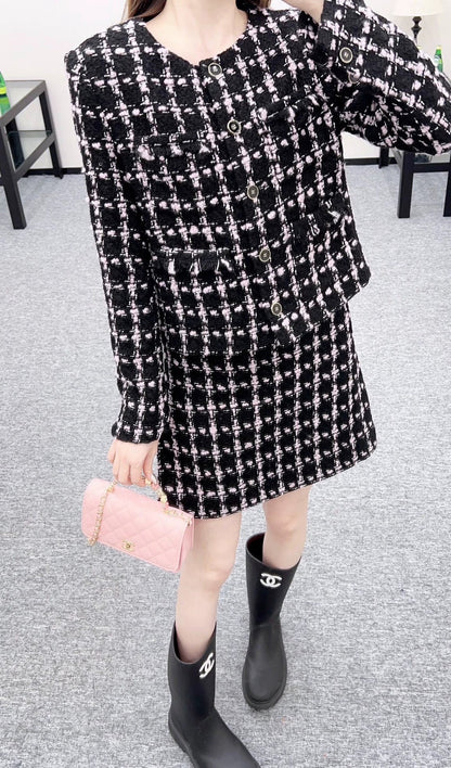 25fw Knitted dress set