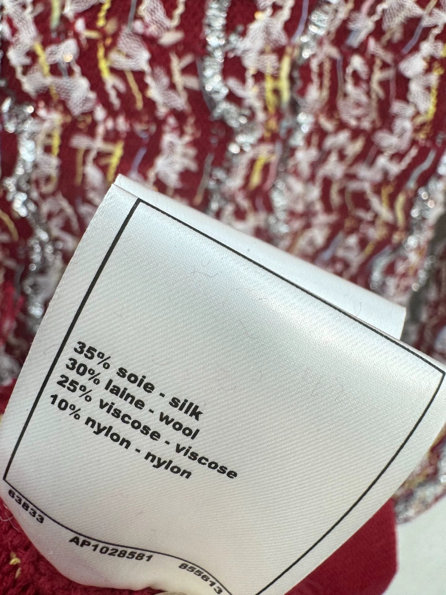 Red tassel knitted cardigan