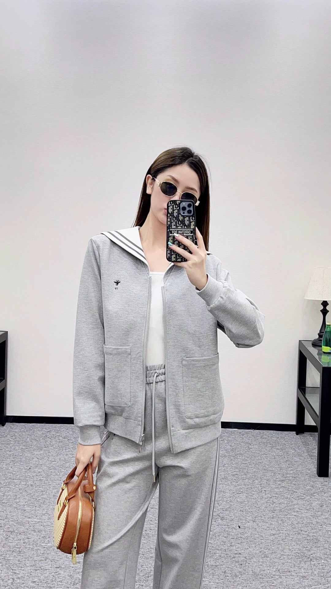 25fw Double sided hooded jacket and long pants set