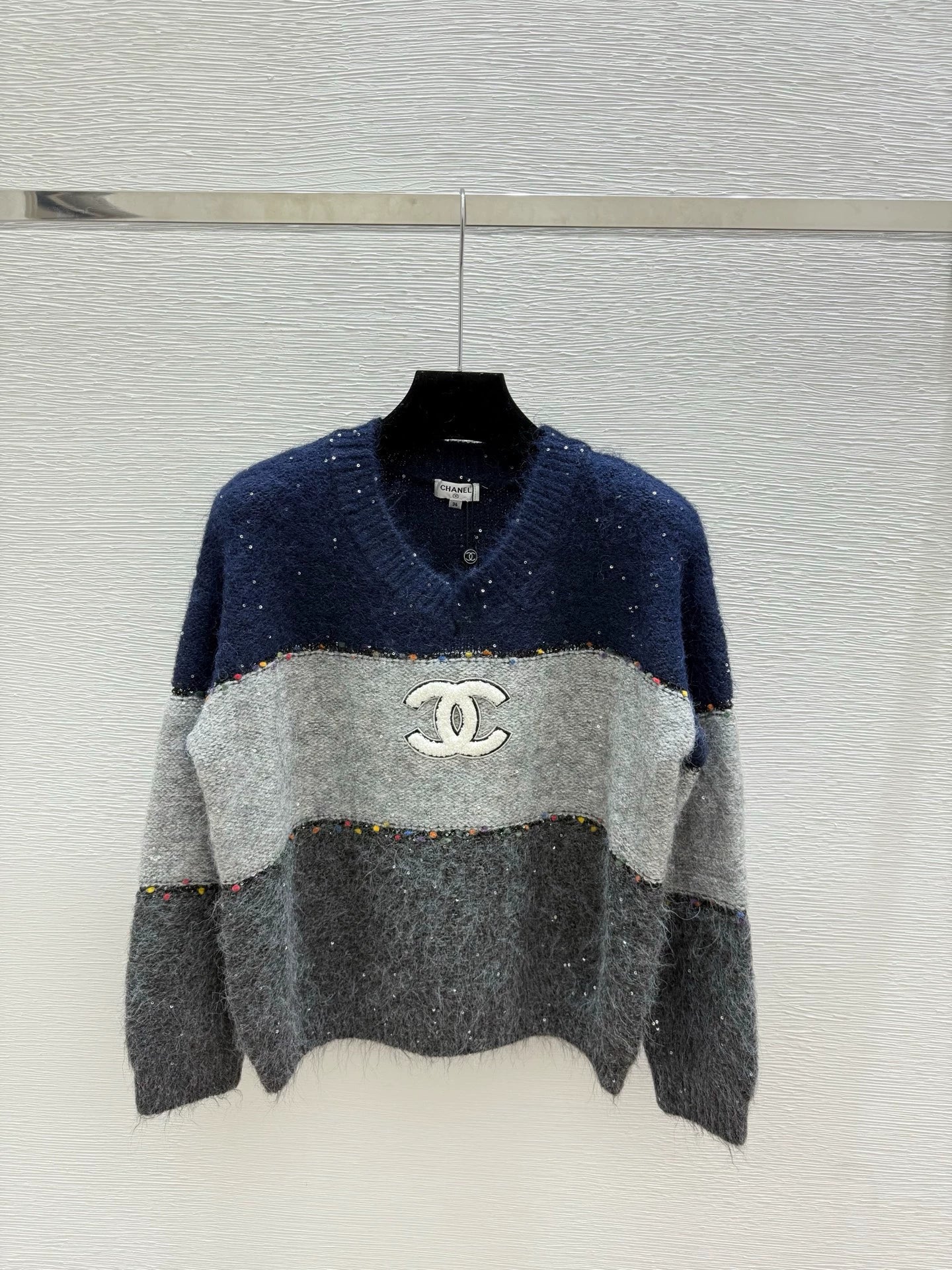 25fw Color blocked sweater