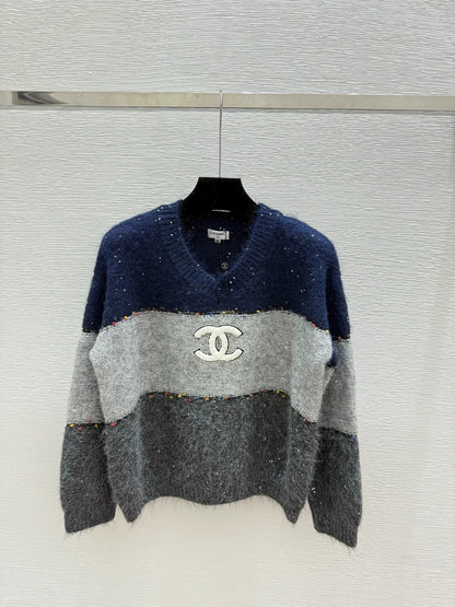 25fw Color blocked sweater