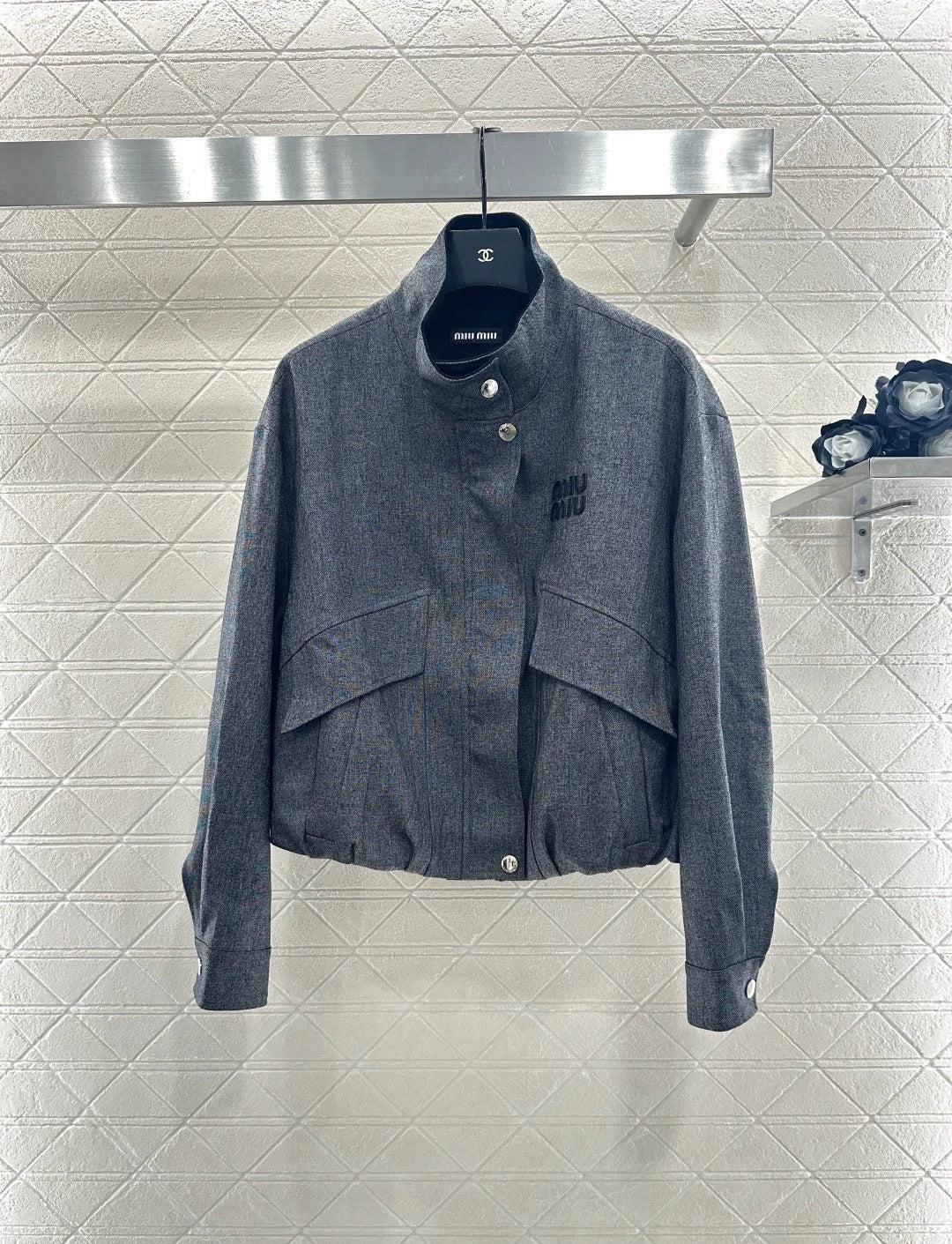 Structured Stand Collar Jacket