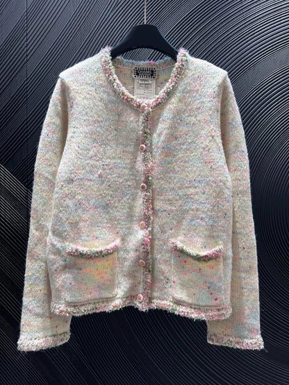 Colorful lace cardigan
