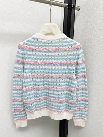Striped knitted sweater