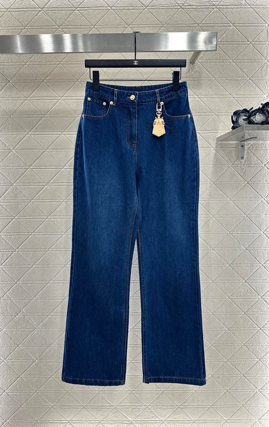 25fw Cat pendant straight leg jeans