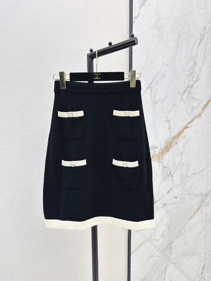 25fw Pocket Decorative Half Skirt