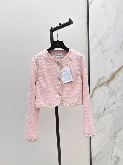 25fw Braided trim short coat