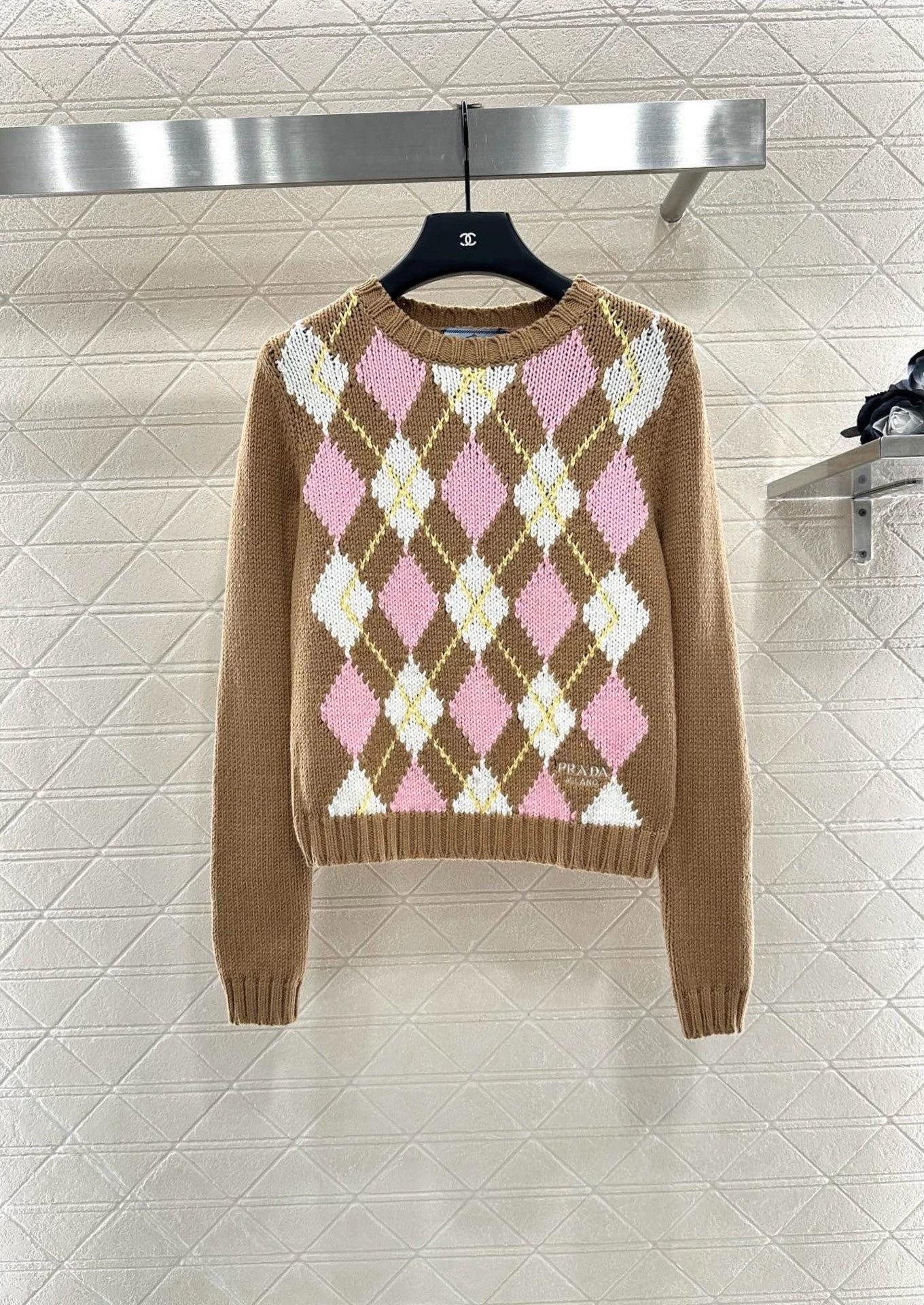 25fw Diamond Knitted Long Sleeve