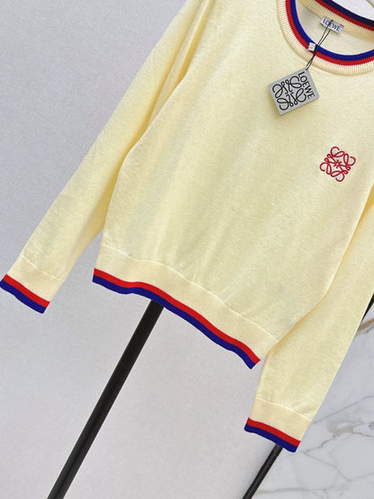 25fw Embroidered Knitted Sweater