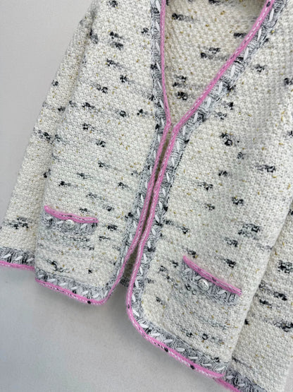 Coarse woolen knitted jacket