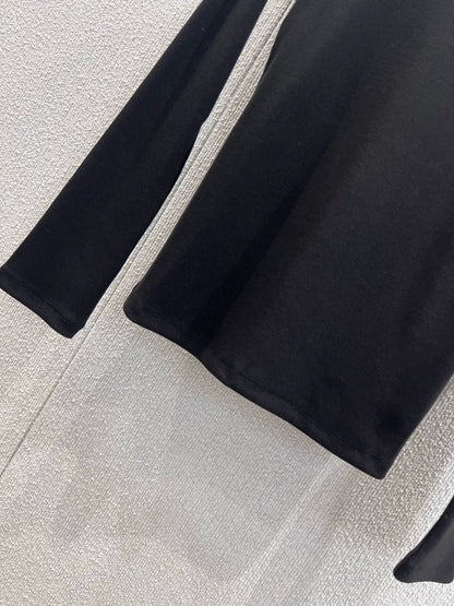 25Fw micro embroidered long sleeved base T-shirt