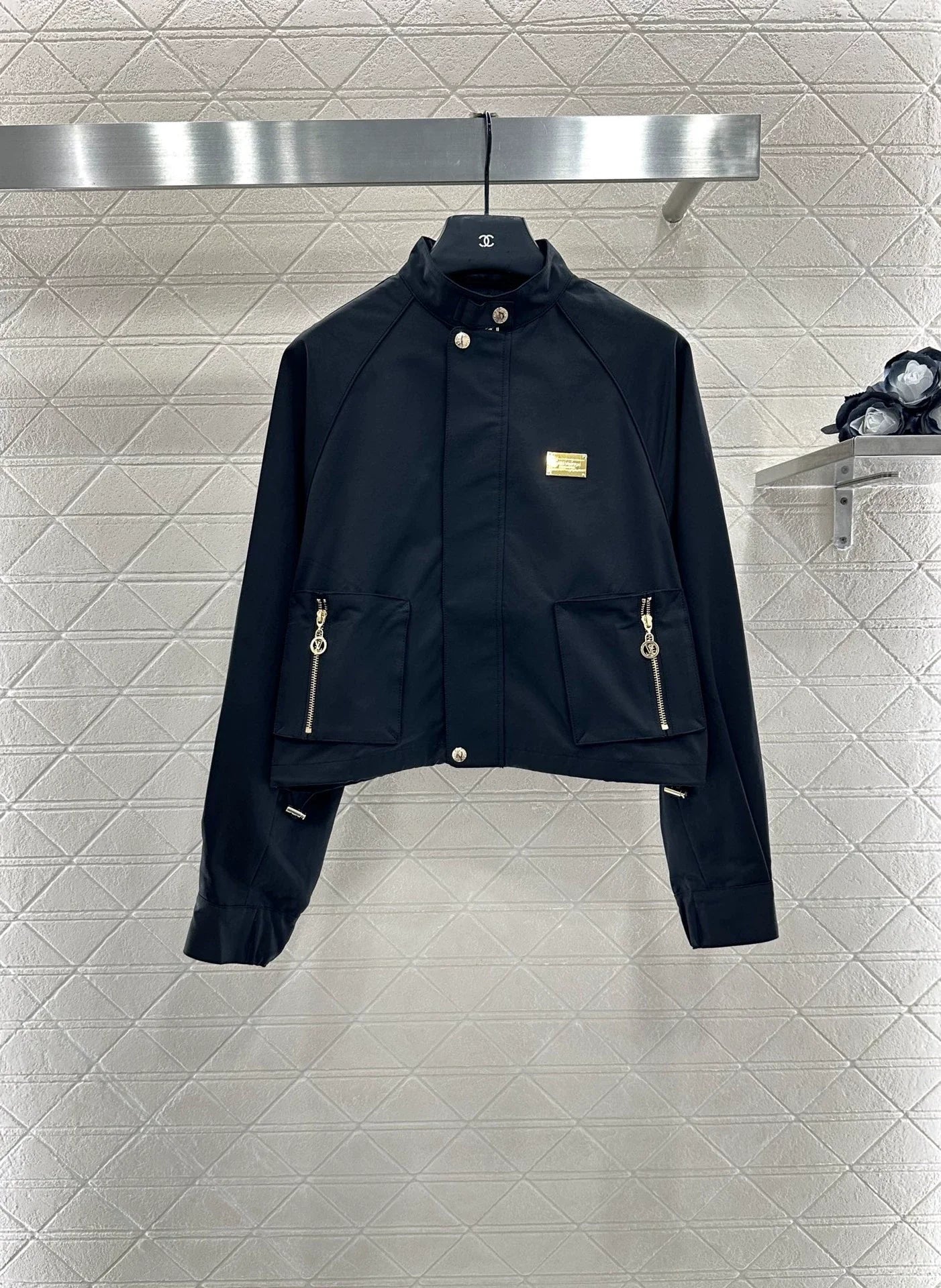 25fw stand collar zip-up jacket